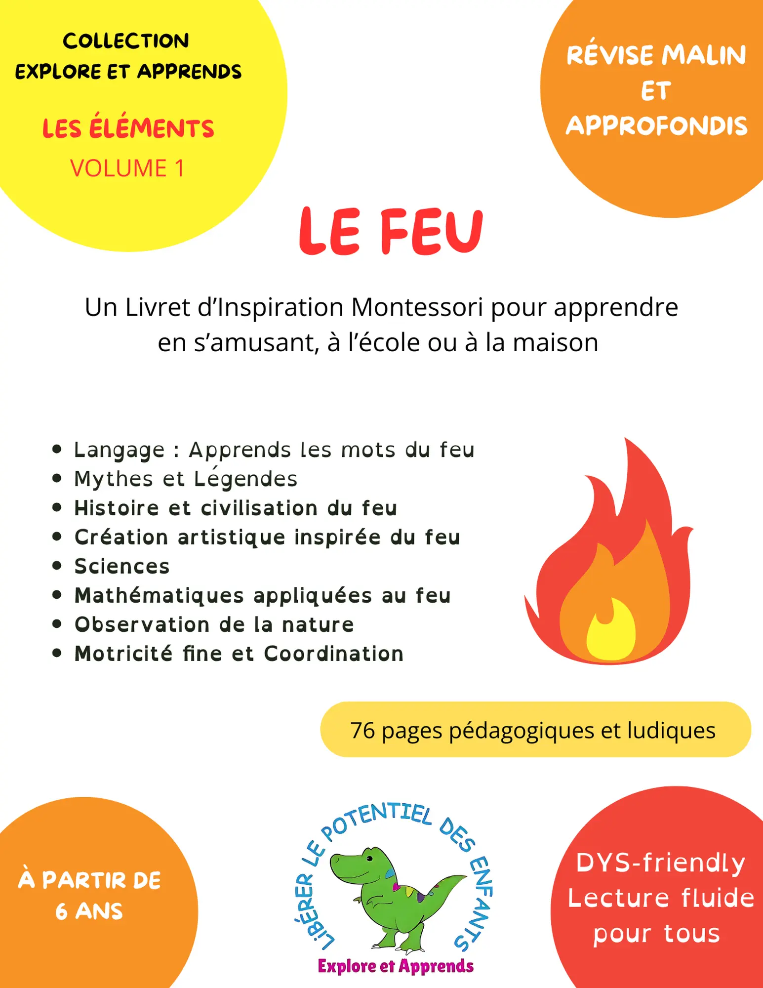 couverture Le feu